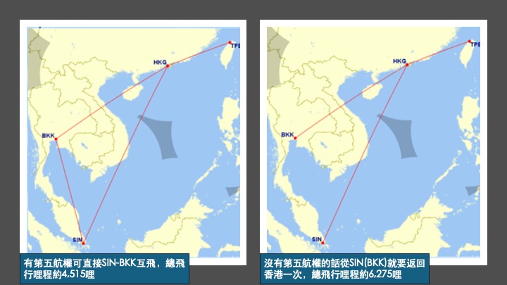 國泰五段票航線圖